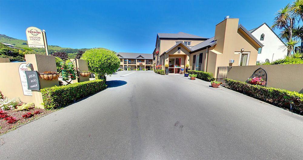 Tresori Motor Lodge Akaroa Eksteriør bilde